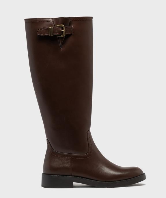 Bottes cavalières à petite boucle décorative femme - Follow Me vue2 - FOLLOW ME - GEMO