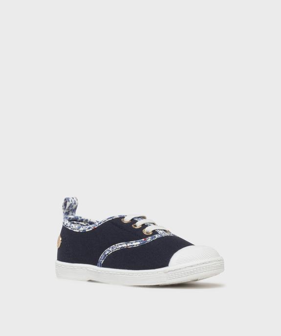 Tennis en toile à semelle fine et bout couvert fille - LuluCastagnette vue2 - LULUCASTAGNETTE - GEMO