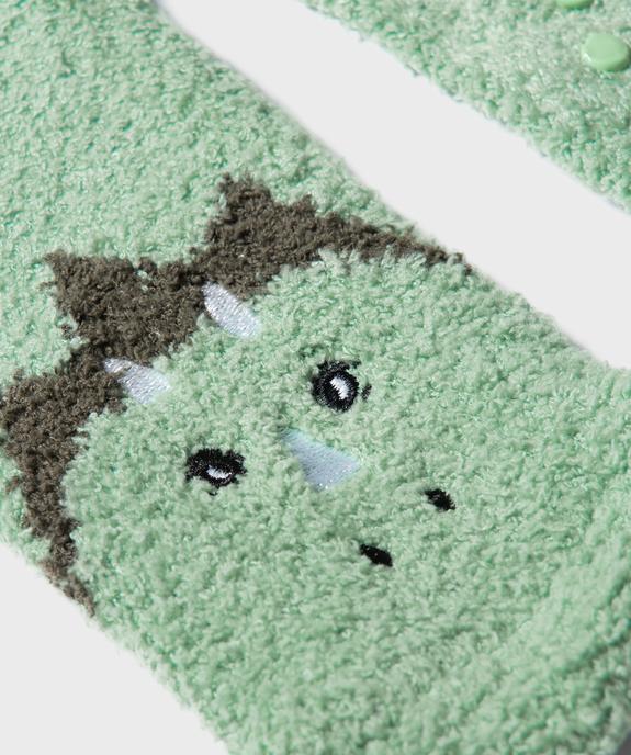Chaussettes antidérapantes avec motif dinosaure garçon vue2 - GEMO 4G GARCON - GEMO