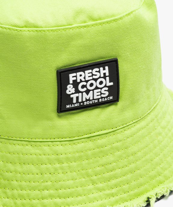 Chapeau bob réversible avec bords sans coutures garçon vue3 - GEMO (JUNIOR) - GEMO