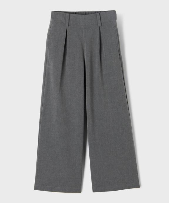 Pantalon large à pinces fille vue1 - GEMO (ENFANT) - GEMO
