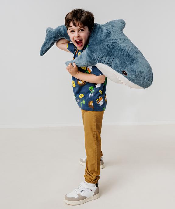 Pantalon en coton coupe jogger garçon vue6 - GEMO (ENFANT) - GEMO