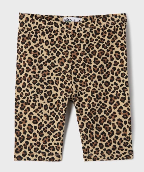 Cycliste en coton stretch fille vue1 - GEMO 4G FILLE - GEMO