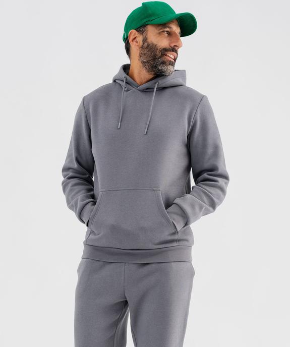 Sweat à capuche en molleton doux homme vue1 - GEMO