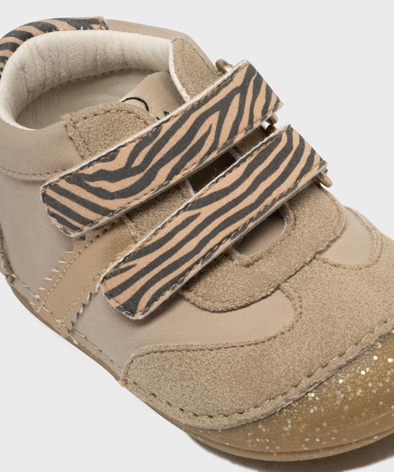 Chaussures de parc à motifs zébré bébé fille - Alma vue6 - ALMA - GEMO