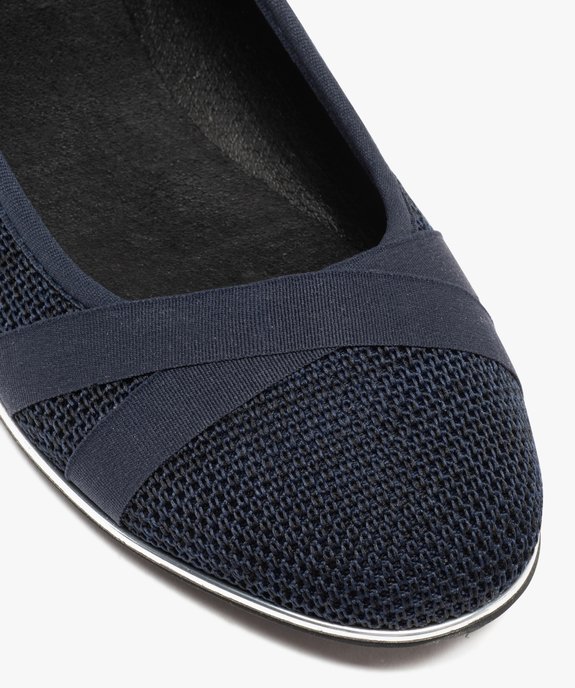 Ballerines femme à talon plat dessus uni en mesh vue6 - VALENTINA BALDANO GEMO FORGOOD - GEMO