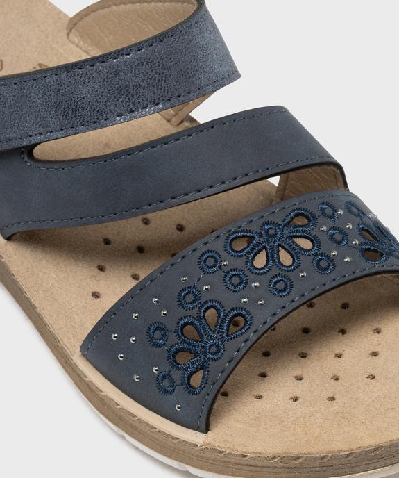 Mules confort à brides fantaisie avec scratch femme vue6 - G'FLEX - GEMO