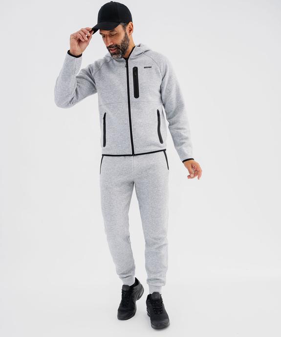 Sweat zippé à capuche homme vue5 - GEMO (HOMME) - GEMO