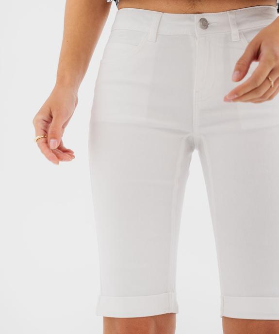 Bermuda slim en coton extensible femme vue12 - GEMO 4G FEMME - GEMO
