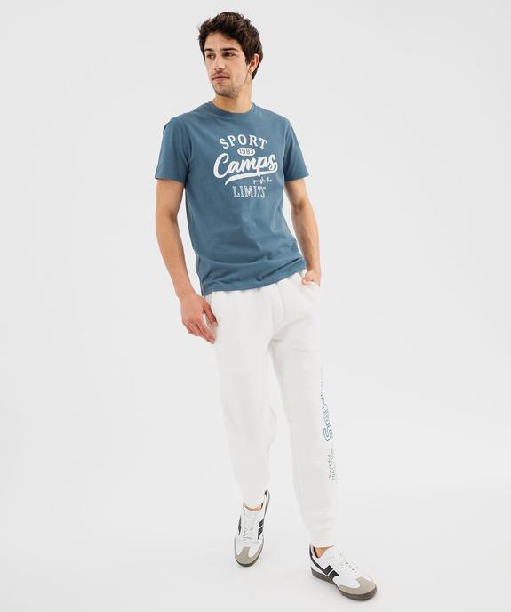 Tee-shirt manches courtes imprimé en relief homme - Camps United vue2 - CAMPS - GEMO
