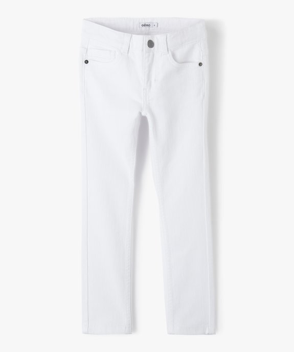 Pantalon garçon uni coupe Slim extensible  vue1 - GEMO 4G GARCON - GEMO