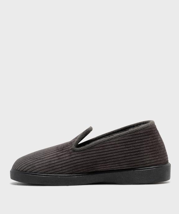 Chaussons confort en velours côtelé homme vue4 - G'FLEX GEMO FOR GOOD - GEMO