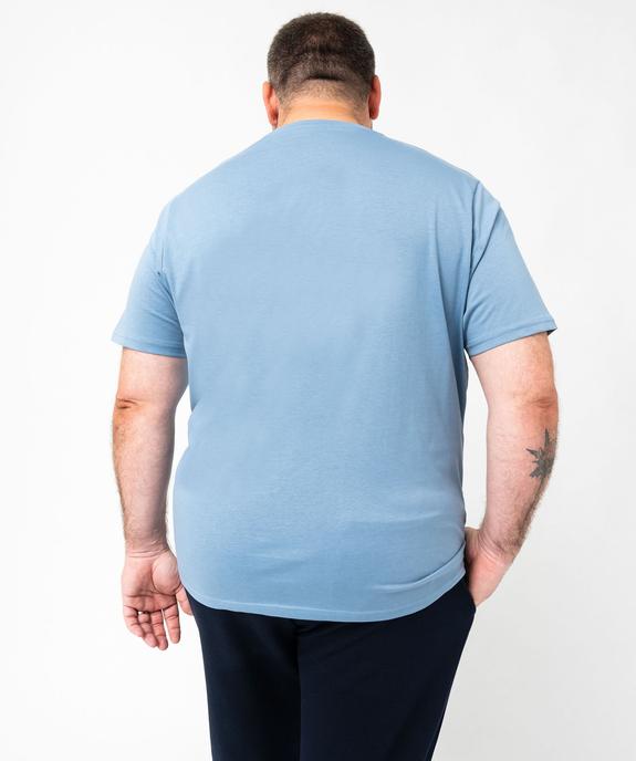 Tee-shirt à manches courtes et col rond homme vue6 - GEMO 4G HOMME - GEMO
