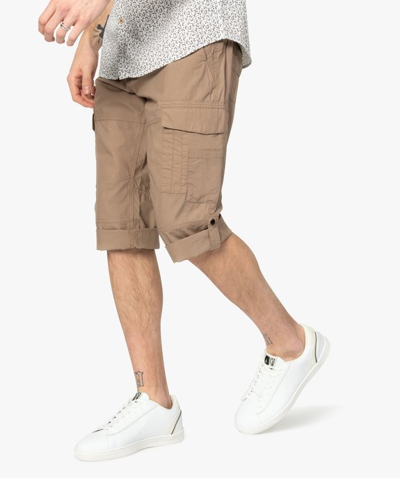 Pantacourt homme multipoche retroussable vue1 - GEMO (HOMME) - GEMO