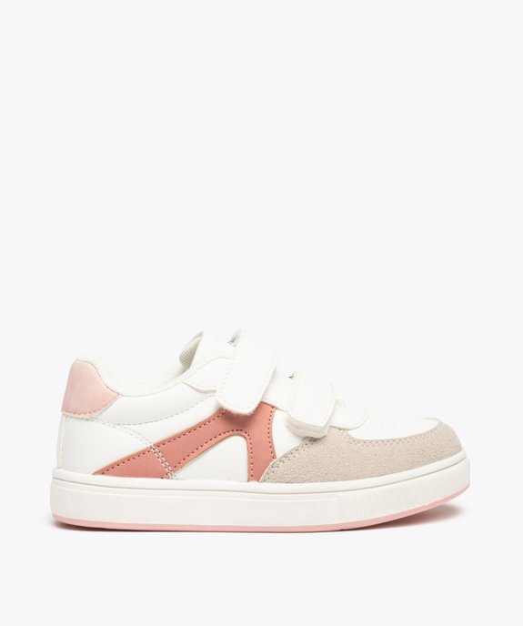 Baskets fille à scratch style retro détails colorés  vue1 - GEMO (ENFANT) - GEMO