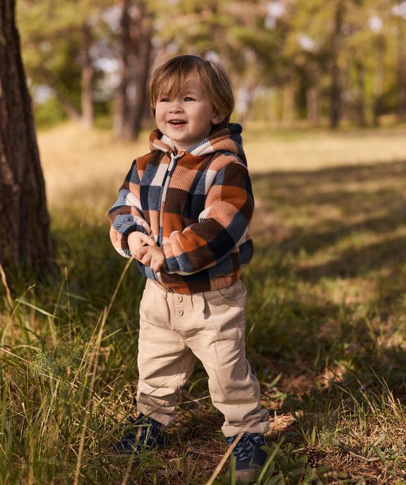 Pantalon en velours côtelé avec taille ajustable bébé garçon - LuluCastagnette vue4 - LULUCASTAGNETTE - GEMO
