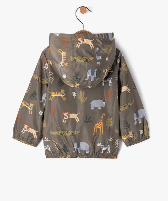 Blouson à capuche avec motifs animaux bébé garçon vue3 - GEMO(BEBE DEBT) - GEMO