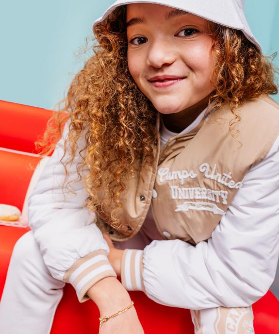 Blouson bomber bicolore fille - Camps United vue1 - CAMPS GEMO FOR GOOD - GEMO