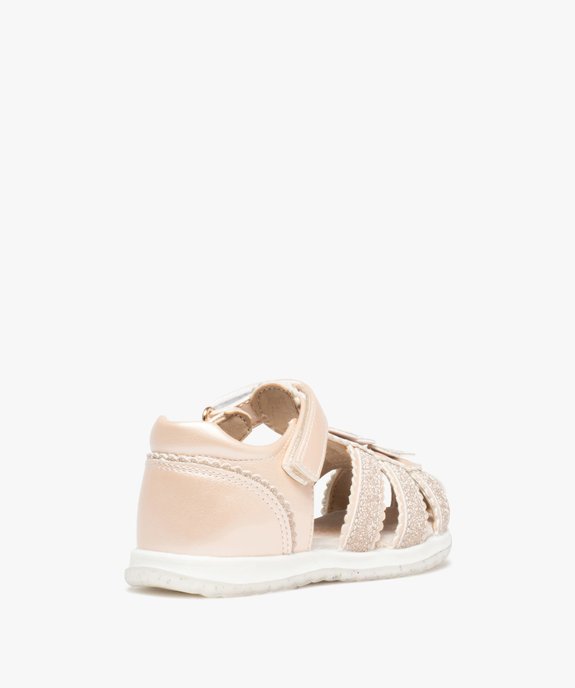 Sandales bébé fille pailletées à scratch - Beppi vue4 - SANS MARQUE - GEMO