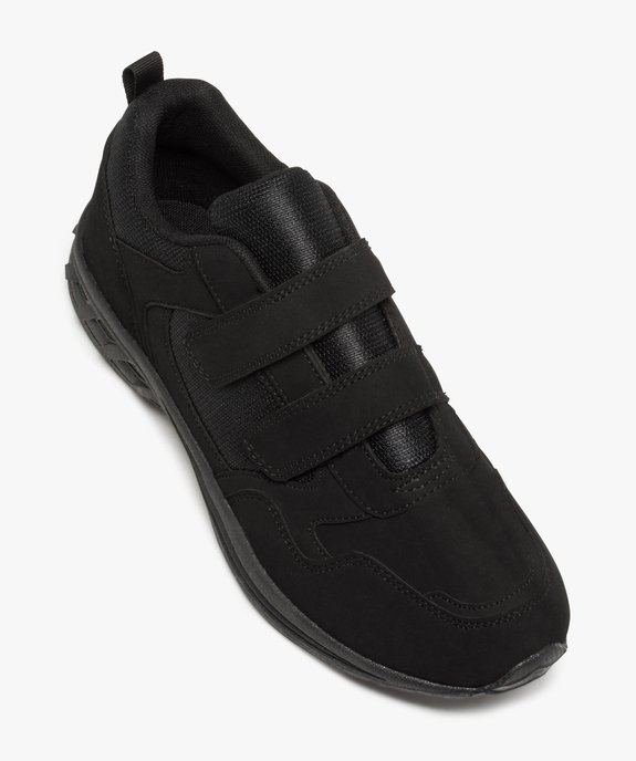 Baskets homme bimatières à scratch spécial pied large vue5 - GEMO (SPORTSWR) - GEMO