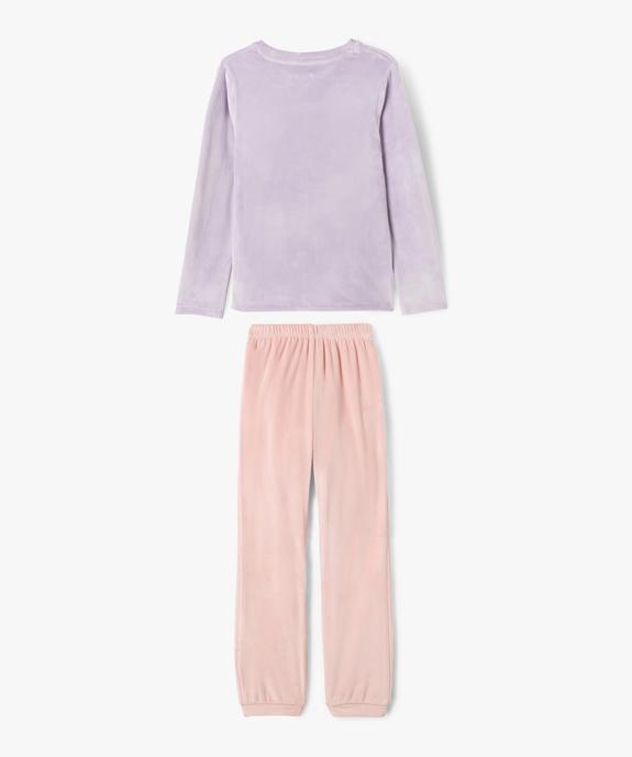Pyjama en velours motif chat fille vue3 - GEMO (ENFANT) - GEMO