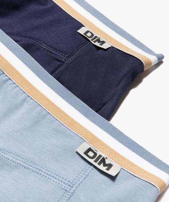  Boxers homme unis en coton stretch (lot de 2) - Dim vue2 - DIM - GEMO