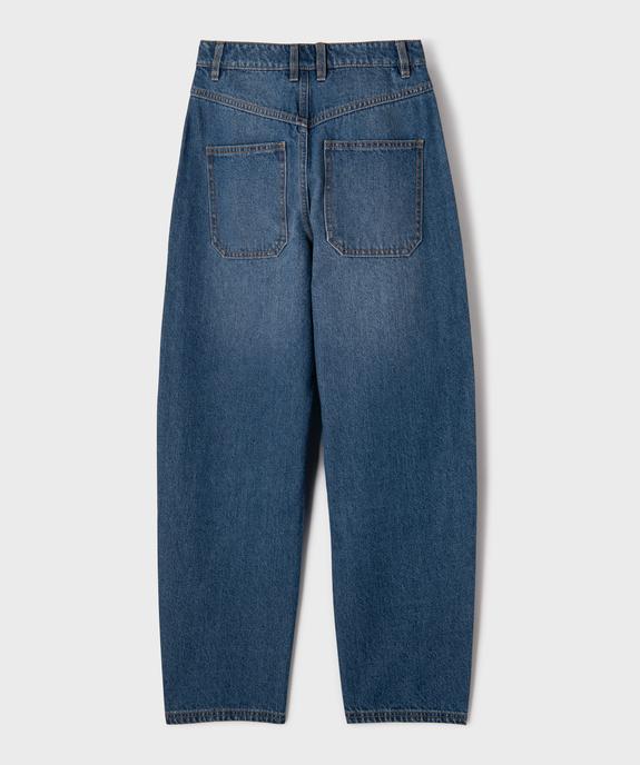 Jean mum taille haute fille vue4 - GEMO 4G FILLE - GEMO