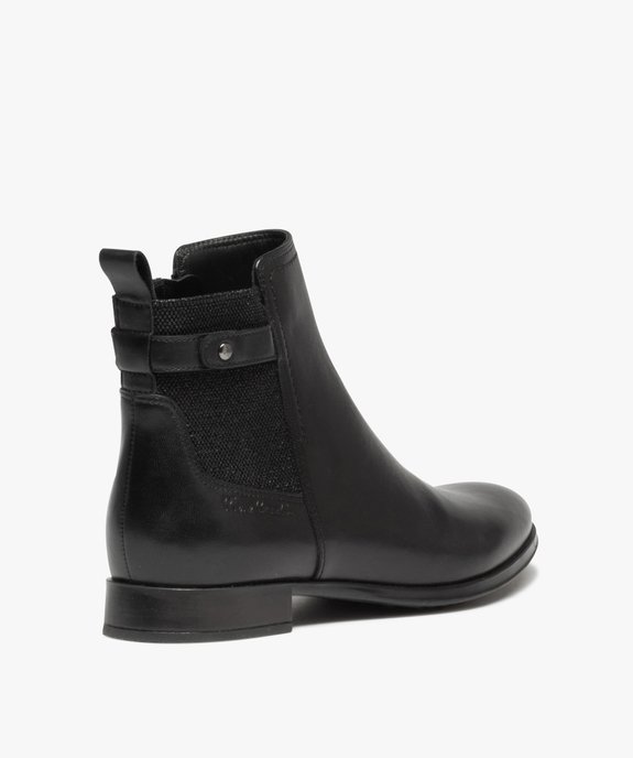 Boots dessus cuir avec élastique fantaisie sur tige femme - Pierre Cardin vue4 - PIERRE CARDIN DIFFUSION - GEMO