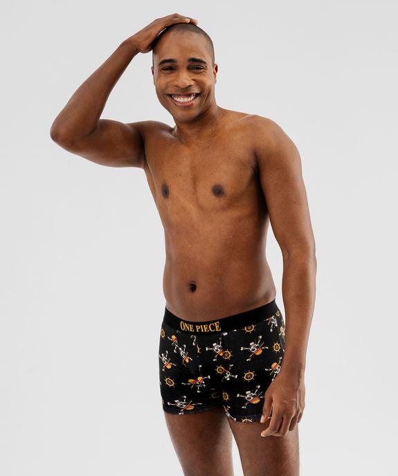 Boxers en coton stretch à motif manga homme (lot de 2) - One Piece vue4 - ONE PIECE - GEMO