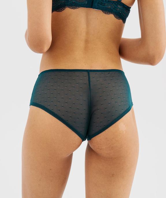 Shorty en dentelle et tulle femme (lot de 2) vue2 - GEMO(HOMWR FEM) - GEMO