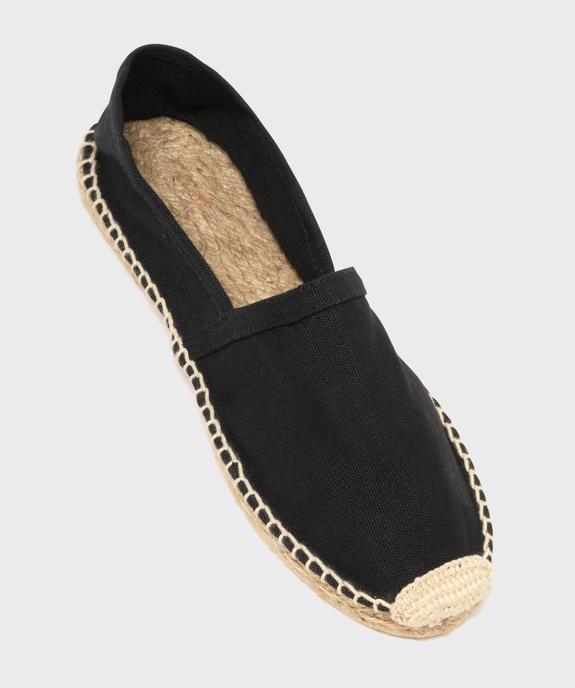Espadrilles en coton et semelle corde femme vue5 - GEMO (PLAGE) - GEMO