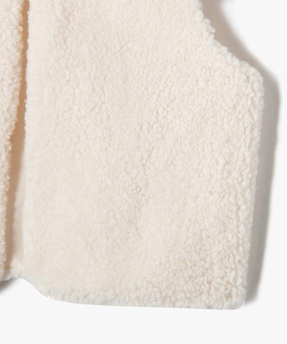 Gilet sans manches en maille peluche fille vue3 - GEMO (ENFANT) - GEMO