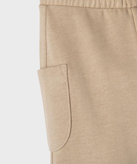 Pantalon en maille avec taille élastique bébé garçon vue3 - GEMO 4G BEBE - GEMO