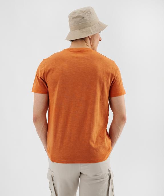 Tee-shirt manches courtes en jersey de coton flammé homme - Roadsign vue3 - ROADSIGN GEMO FOR GOOD D - GEMO