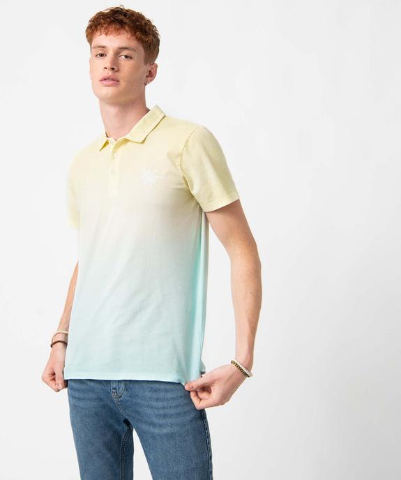Polo homme à manches courtes coloris tie and dye vue1 - GEMO (HOMME) - GEMO