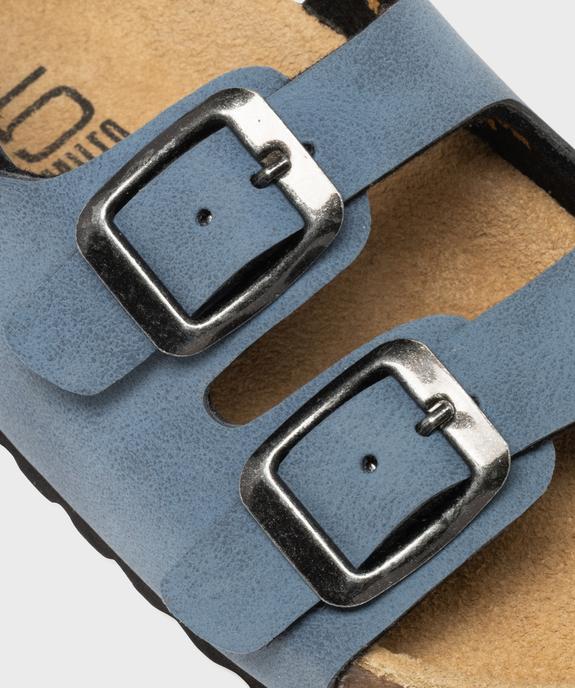 Sandales à bride scratch et semelle intérieure cuir anatomique garçon - 5 Miles vue6 - 5 MILES - GEMO