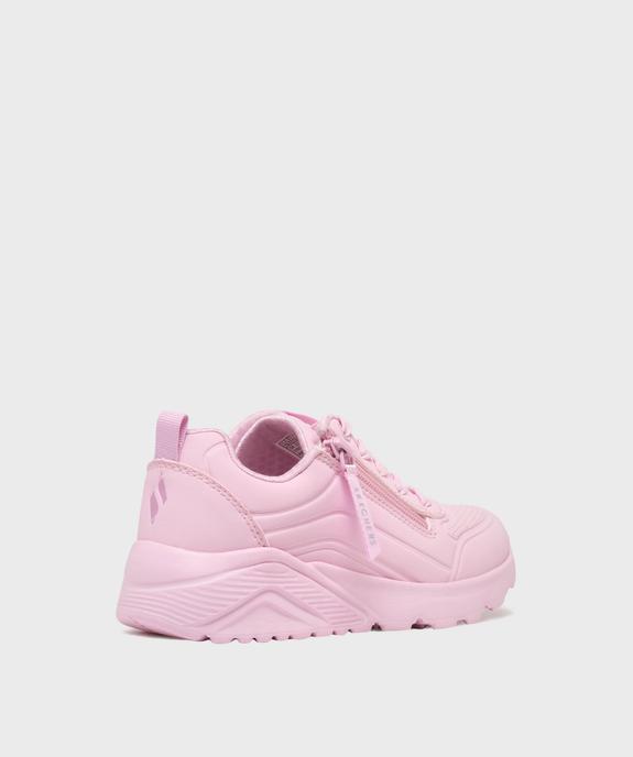 Baskets basses et légères à épaisse semelle et zip fille - Skechers vue4 - SKECHERS - GEMO
