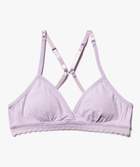 Soutien-gorge triangle spécial dos nageur fille vue1 - GEMO 4G FILLE - GEMO