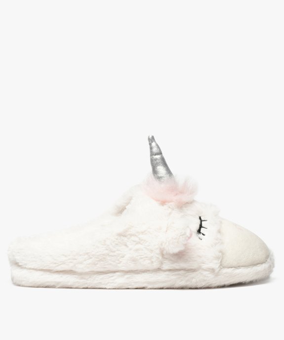 Chaussons fille en maille peluche à motif licorne vue1 - GEMO (ENFANT) - GEMO