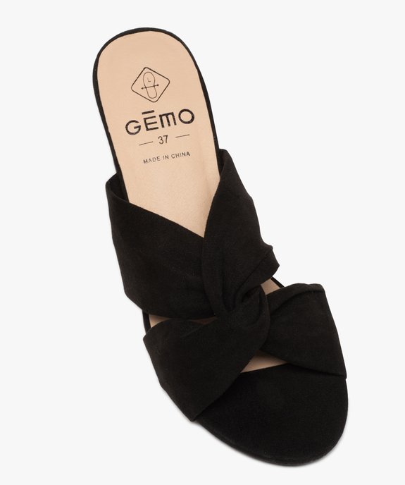 Mules femme unies à talon carré - Coupe pied large vue5 - GEMO(URBAIN) - GEMO