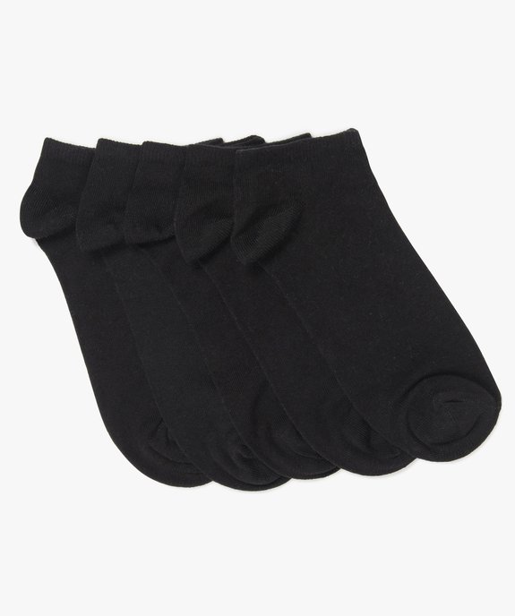 Chaussettes ultra courtes unies fille (lot de 5) vue1 - GEMO 4G FILLE - GEMO