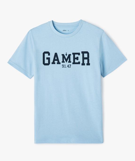 Tee-shirt imprimé à manches courtes garçon vue1 - GEMO (JUNIOR) - GEMO