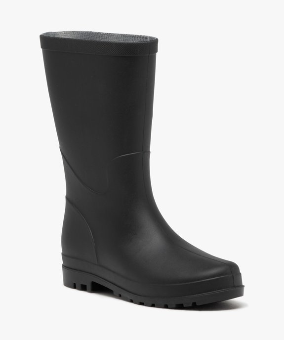Bottes de pluie femme unies à semelle crantée vue2 - GEMO (EQUIPT) - GEMO