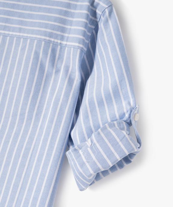 Chemise manches longues à rayures garçon - LuluCastagnette vue4 - LULUCASTAGNETTE - GEMO