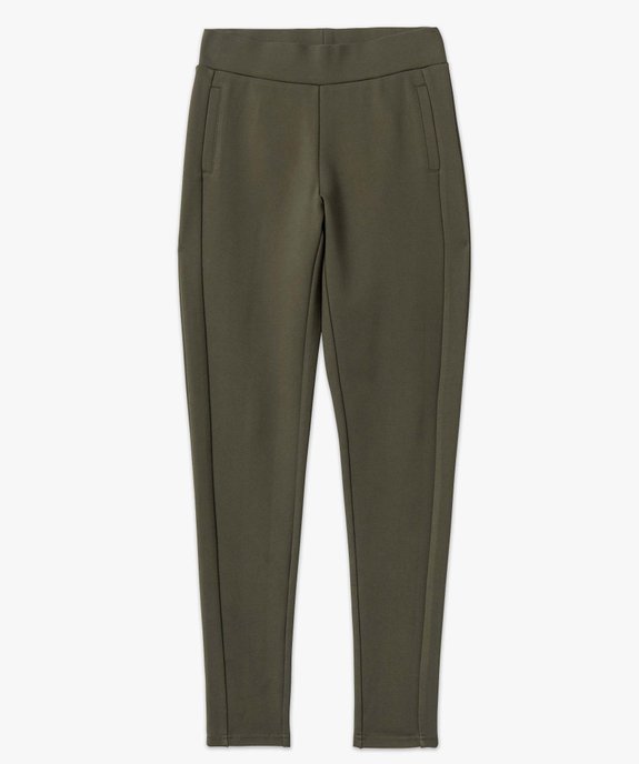 Leggings femme en maille épaisse avec surpiqûre fantaisie vue4 - GEMO(FEMME PAP) - GEMO