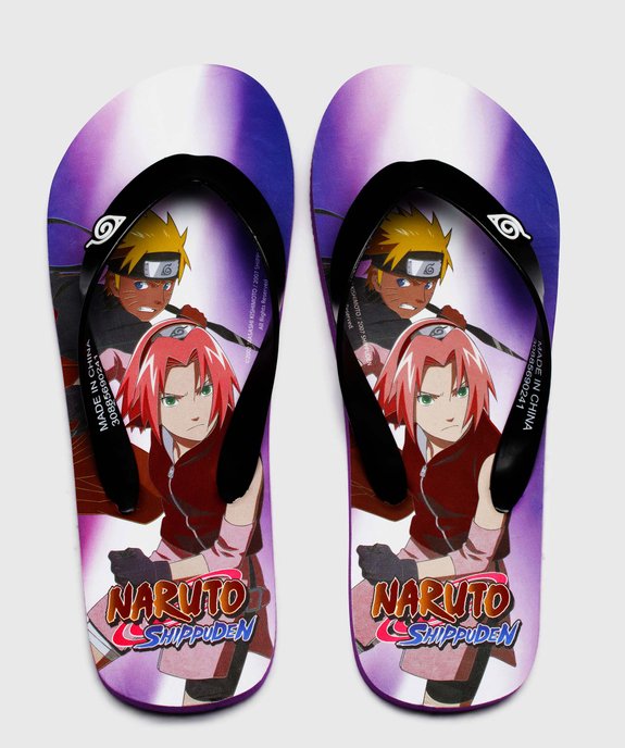 Tongs femme à semelle imprimée – Naruto vue1 - NARUTO - GEMO