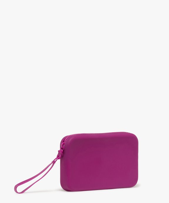 Trousse à maquillage zippée en silicone avec dragonne vue2 - GEMO (ACCESS) - GEMO