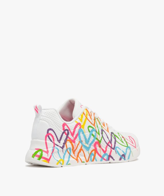 Basket motifs coeurs à lacets femme - Skechers X JGoldcrown vue4 - SKECHERS - GEMO