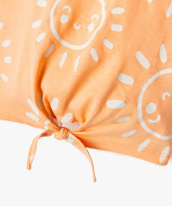 Tee-shirt à manches courtes loose imprimé bébé fille vue2 - GEMO(BEBE DEBT) - GEMO