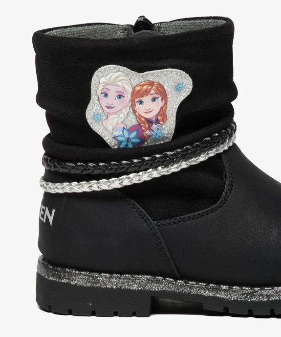 Bottines bi-matières avec motifs Reine des Neiges - Disney vue6 - REINE DES NEIGE - GEMO